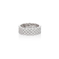 Load image into Gallery viewer, White Gold and Diamond Chain Link Ring
