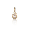 Load image into Gallery viewer, Yellow Gold and Bezel Set Pear Diamond Charm
