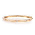 Load image into Gallery viewer, Yellow Gold Full Cut Oval Diamond Hinge Bracelet
