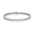 Load image into Gallery viewer, White Gold and Diamond Halo Tennis Bracelet 2.65cts
