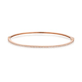 18 Karat Rose Gold .75cts Diamond Hinge Bracelet