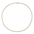 Load image into Gallery viewer, All The Way Yellow Gold 4.95cts Diamond 16.50" Tennis Choker Necklace
