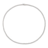 White Gold All The Way Rachel Scalloped Diamond 6.25cts Tennis Necklace