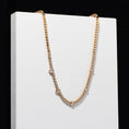 Load image into Gallery viewer, 14 Karat Five Diamond Pear Drop Diamond Tennis Necklace
