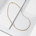 Load image into Gallery viewer, Yellow Gold All The Way Graduated 4.65cts Diamond 17.75" Tennis Necklace
