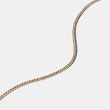All The Way Yellow Gold 4.95cts Diamond 16.50" Tennis Choker Necklace
