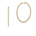 Load image into Gallery viewer, 18 Karat Yellow Gold Diamond Round Hoops
