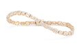 Load image into Gallery viewer, 14 Karat Gold Alternating All The Way Emerald Tennis Bracelet
