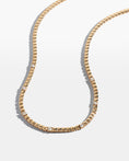 Load image into Gallery viewer, 14 Karat Yellow Gold Seven Round Diamond Tennis Necklace
