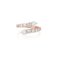 Load image into Gallery viewer, 14 Karat Rose Gold and Diamond Bypass Ring
