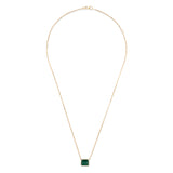 14 Karat Bezel Emerald Pendant