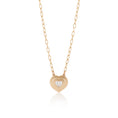 Load image into Gallery viewer, 14 Karat Yellow Gold Mirror Diamond Heart Pendant

