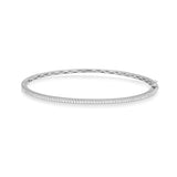 18 Karat White Gold .45cts Diamond Hinge Bracelet