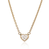 Diamond 1.25cts Heart Bezel Set Pendant