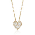 Load image into Gallery viewer, Yellow Gold Pave Diamond Slide Heart Necklace
