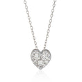 Load image into Gallery viewer, Pave Diamond Slide Heart Necklace
