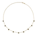 Load image into Gallery viewer, 14 Karat Black Onyx Gemstone Star Necklace
