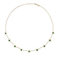 Load image into Gallery viewer, 14 Karat Malachite Gemstone Star Necklace
