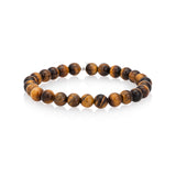 Mens Tigers Eye Beaded Bracelet