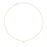 Itsy Diamond Oval Bezel Set Necklace