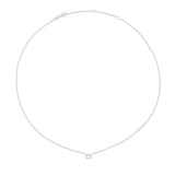 Itsy Diamond Oval Bezel Set Necklace