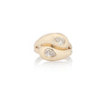 Load image into Gallery viewer, 14 Karat Yellow Gold Diamond Pear Twist Ring
