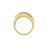 14 Karat Gold Dome 12mm Ring