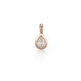 Load image into Gallery viewer, Rose Gold and Bezel Set Pear Diamond Charm
