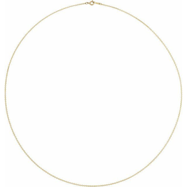 14 Karat Yellow Gold Cable Chain Necklace