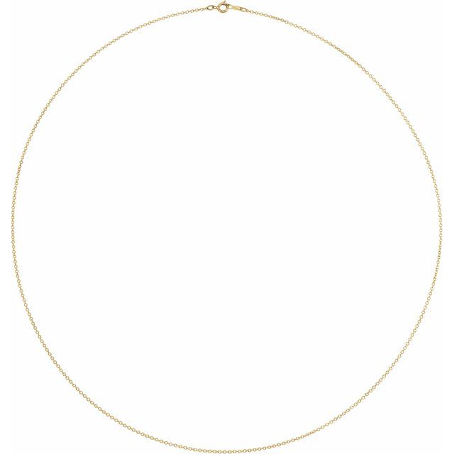 14 Karat Yellow Gold Cable Chain Necklace