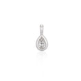 Load image into Gallery viewer, White Gold and Bezel Set Pear Diamond Charm
