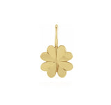 Yellow Gold Four Leaf Clover Love Charm