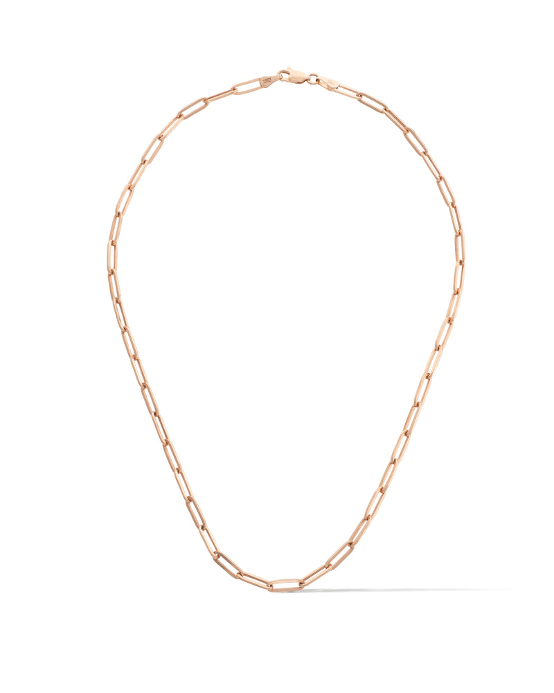 14 Karat Rose Gold Thick Paperclip Chain