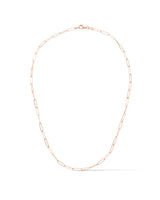 14 Karat Rose Gold Solid Itsy Paperclip Chain