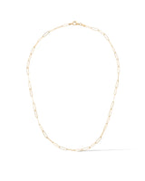 14 Karat Yellow Gold Solid Itsy Paperclip Chain