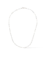 14 Karat White Gold Solid Itsy Paperclip Chain