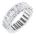 Load image into Gallery viewer, Diamond Emerald Cut Eternity Ring
