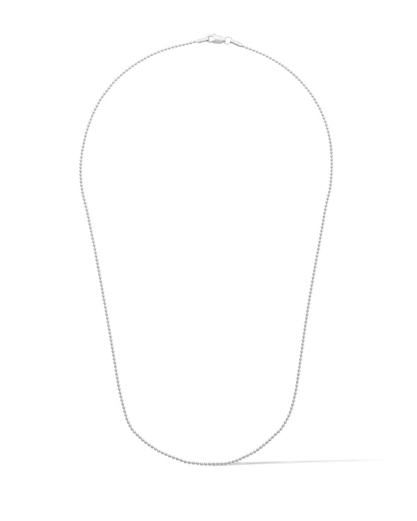 White Ball Chain Necklace