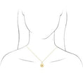 Load image into Gallery viewer, 14 Karat Yellow Gold Single Diamond Circle Necklace
