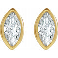 Load image into Gallery viewer, Yellow Gold Diamond Marquise Studs
