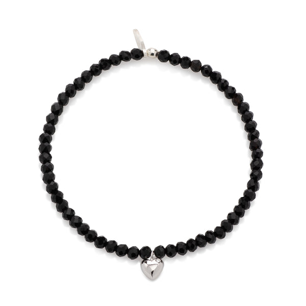 Tiffany black hot sale beaded bracelet