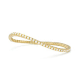 Yellow Gold and Diamond Stretch Tennis Bracelet 2.45cts