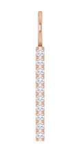 Load image into Gallery viewer, 14 Karat Rose Gold and Diamond Single Line Pendant
