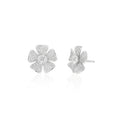 Load image into Gallery viewer, White Gold and Diamond Floral 2.75cts Studs
