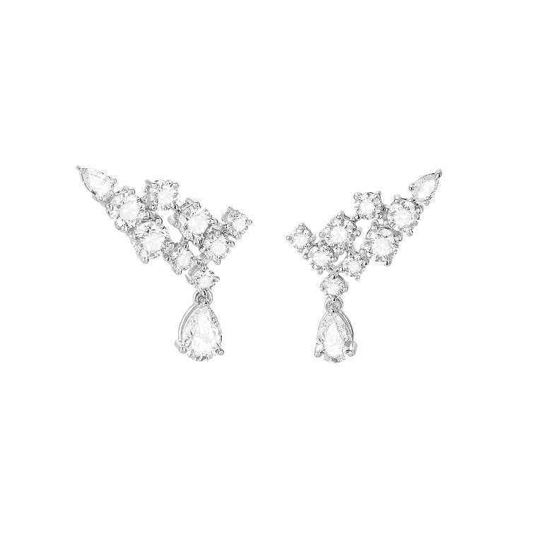 White Gold and Diamond Fancy shape earrings