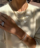 14 Karat Yellow Gold Solid Thick Paperclip Chain