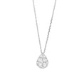 Load image into Gallery viewer, Pave Diamond Slide Large Pear Necklace
