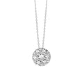 Load image into Gallery viewer, Diamond Circle Cluster Large Slide Necklace
