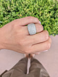 Load image into Gallery viewer, White Gold Pave Diamond Jumbo Cocktail Ring
