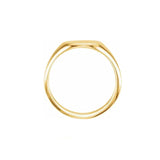 Yellow Gold Oval Signet Ring